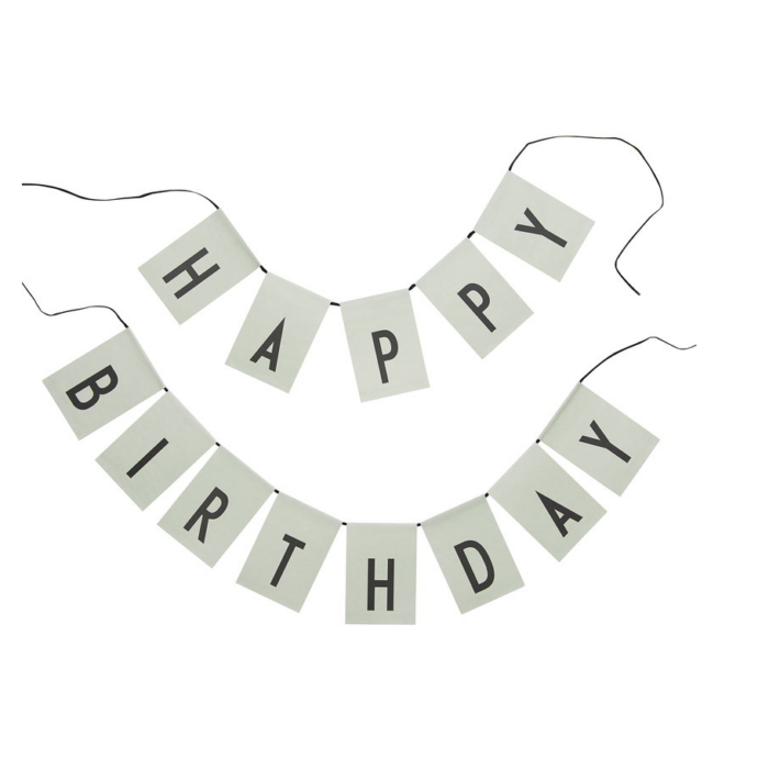 Happy Birthday Flags - Green