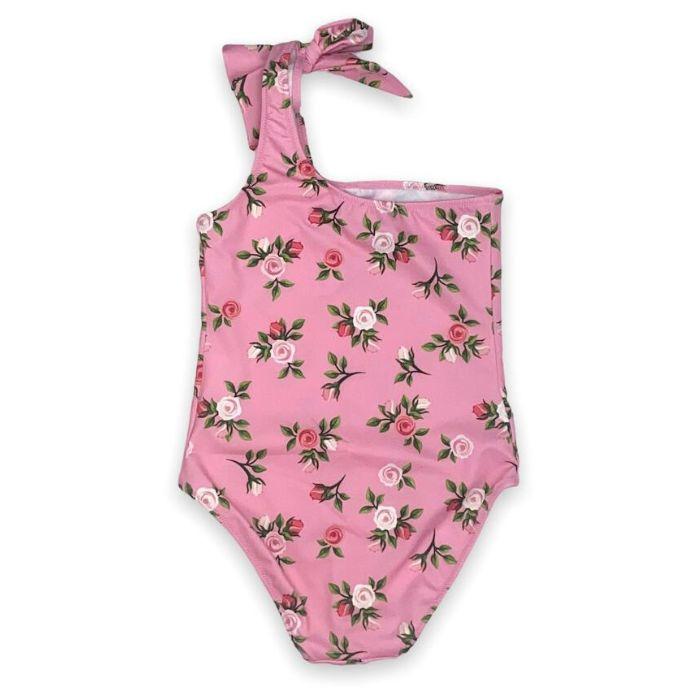 Martina One Shoulder - Pink Roses