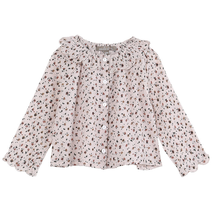 Pink Flowered Shirt